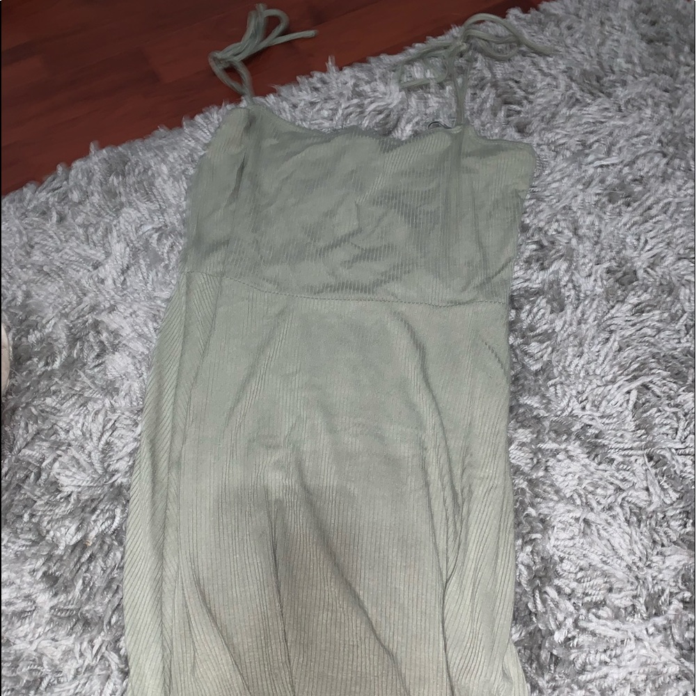 Green casual dress!